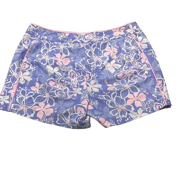 Eddie Bauer Womens Shorts Summer Printed Floral Pink Purple Size 6 - Picture 2 of 8